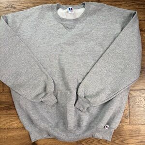 Vintage Blank Russell Athletic Sweatshirt Adult 2XL Gray NWOT